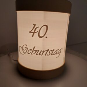 Geburtstagslampe Geschenklampe