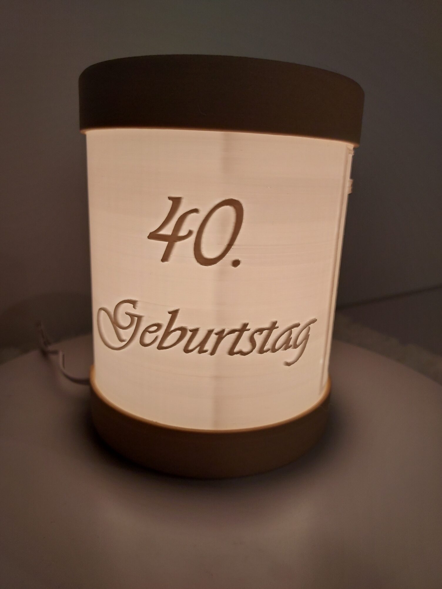 Geburtstagslampe Geschenklampe