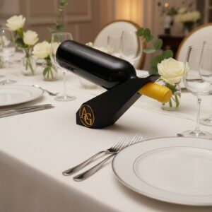 R.J. VinArt Stilvoller Weinhalter mit Initialen – Bild 3