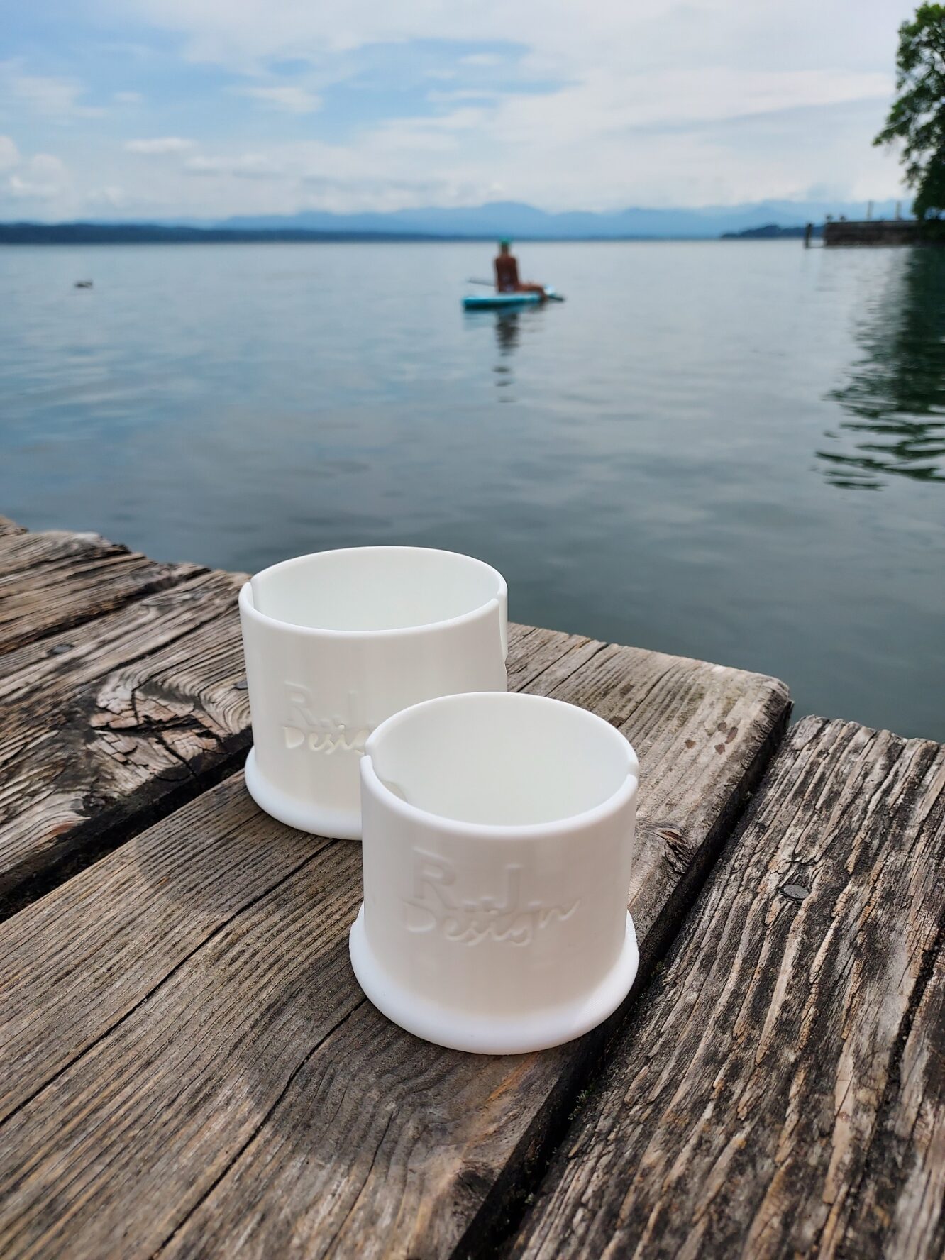 Sup Stand up paddle board Getränkehalter Set weiß