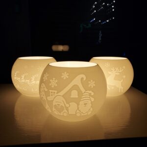 R.J. Teelichtlampe - Entspannungslampe Windlicht – Bild 2