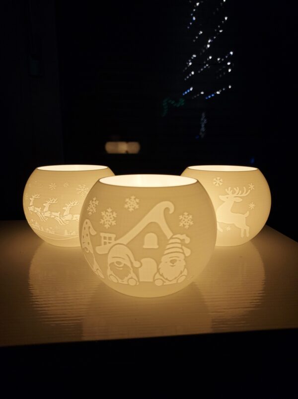 R.J. Teelichtlampe - Entspannungslampe Windlicht – Bild 2