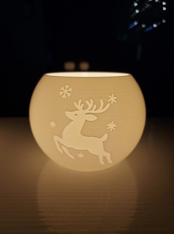 R.J. Teelichtlampe - Entspannungslampe Windlicht – Bild 7