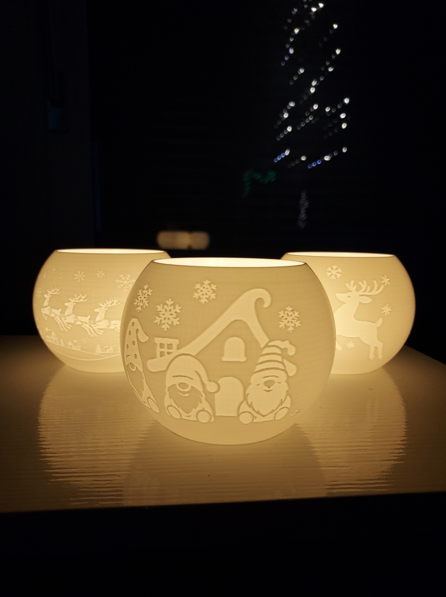 Teelichtlampe 3er Set