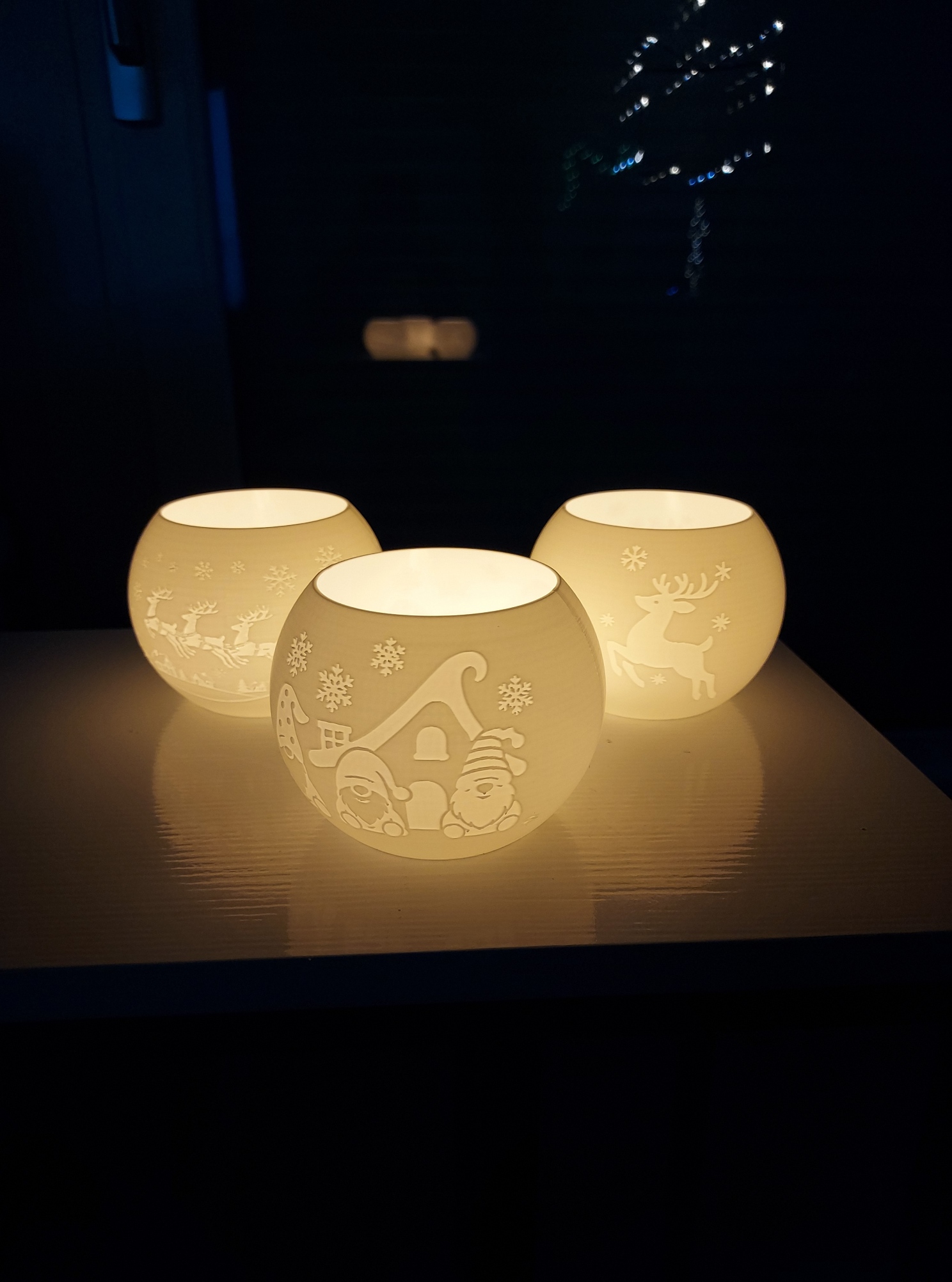 Teelichtlampe 3er Set