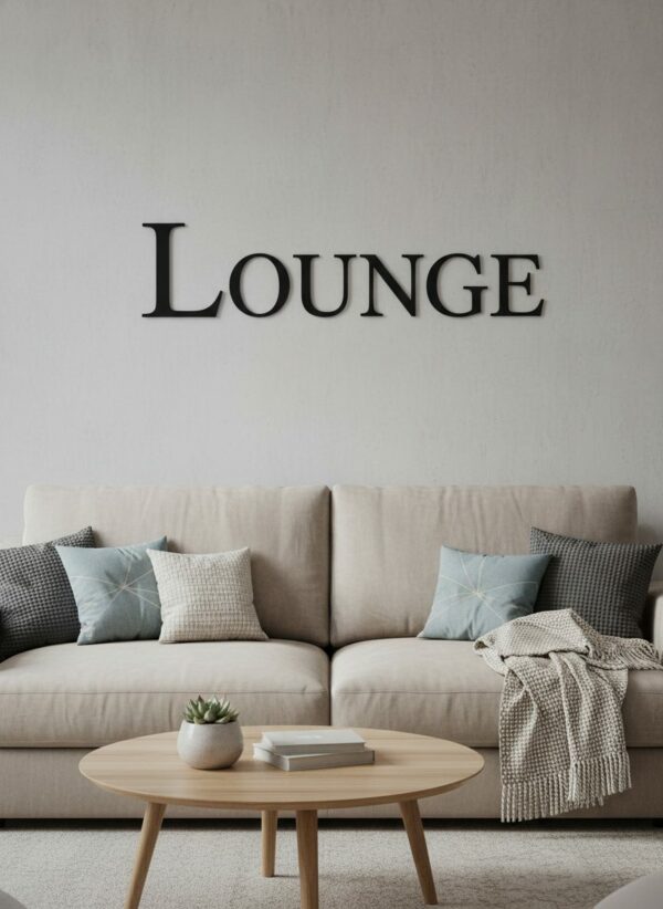 Buchstaben Lounge