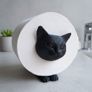 R.J.-Toilettenpapierhalter-Katze-schwarz-Gimik-Schaf