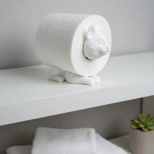 R.J.-Toilettenpapierhalter-Katze-weiß-Gimik-Schaf