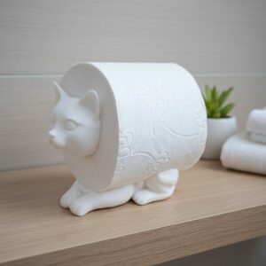 R.J.-Toilettenpapierhalter-Katze-weiß-Gimik-Schaf
