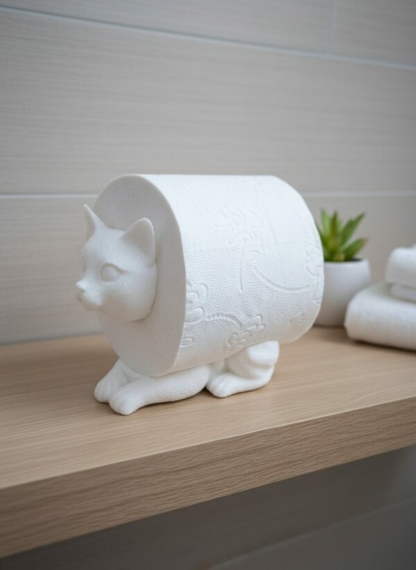 R.J.-Toilettenpapierhalter-Katze-weiß-Gimik-Schaf