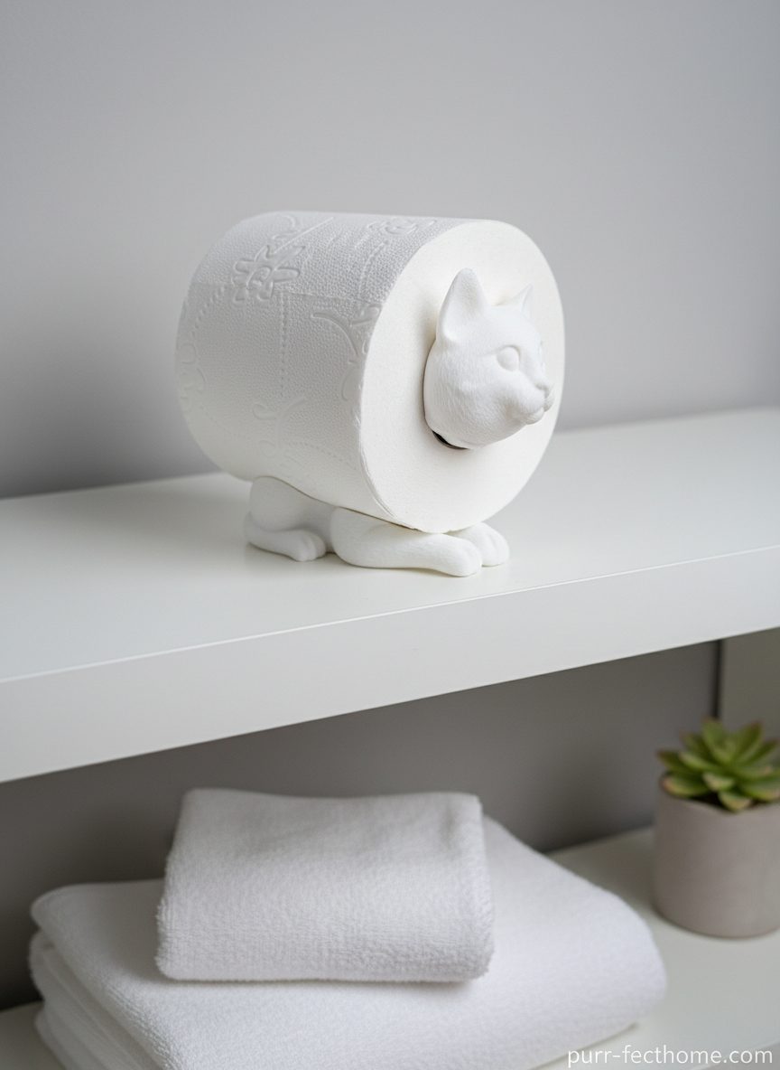 R.J.-Toilettenpapierhalter-Katze-weiß-Gimik-Schaf