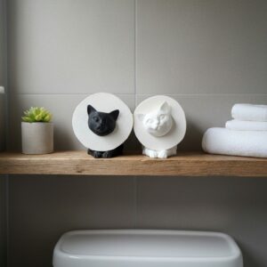 R.J.-Toilettenpapierhalter-Katze-weiß-Gimik-Schaf