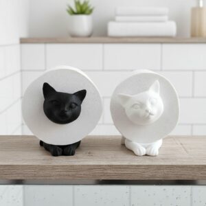 R.J.-Toilettenpapierhalter-Katze-weiß-Gimik-Schaf