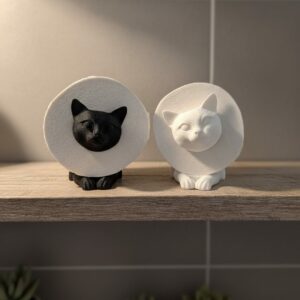 R.J.-Toilettenpapierhalter-Katze-weiß-Gimik-Schaf