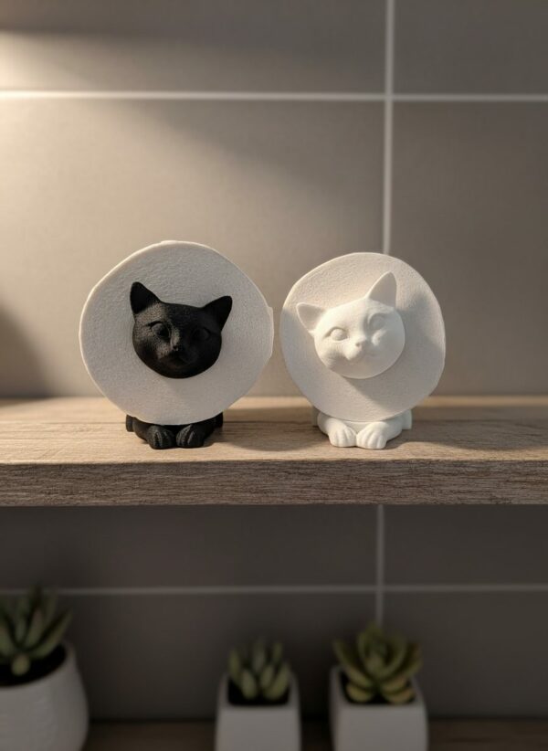 R.J.-Toilettenpapierhalter-Katze-weiß-Gimik-Schaf