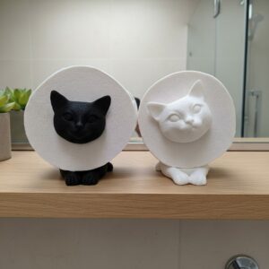 R.J.-Toilettenpapierhalter-Katze-weiß-Gimik-Schaf