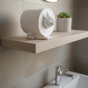 R.J.-Toilettenpapierhalter-Katze-weiß-Gimik-Schaf