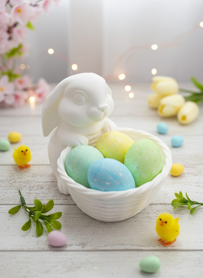 R.J.-3D-Osterhase-Osternest-Osterschale