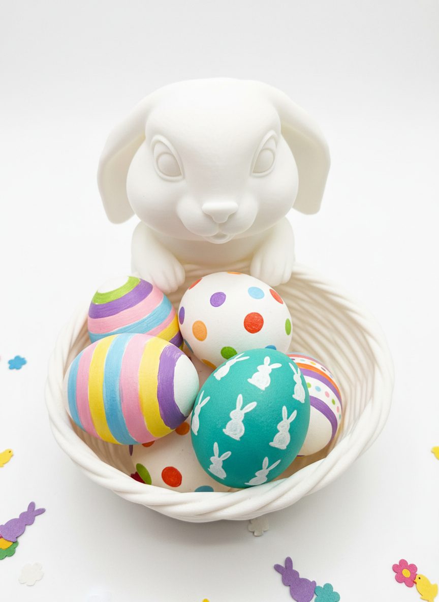 R.J.-3D-Osterhase-Osternest-Osterschale