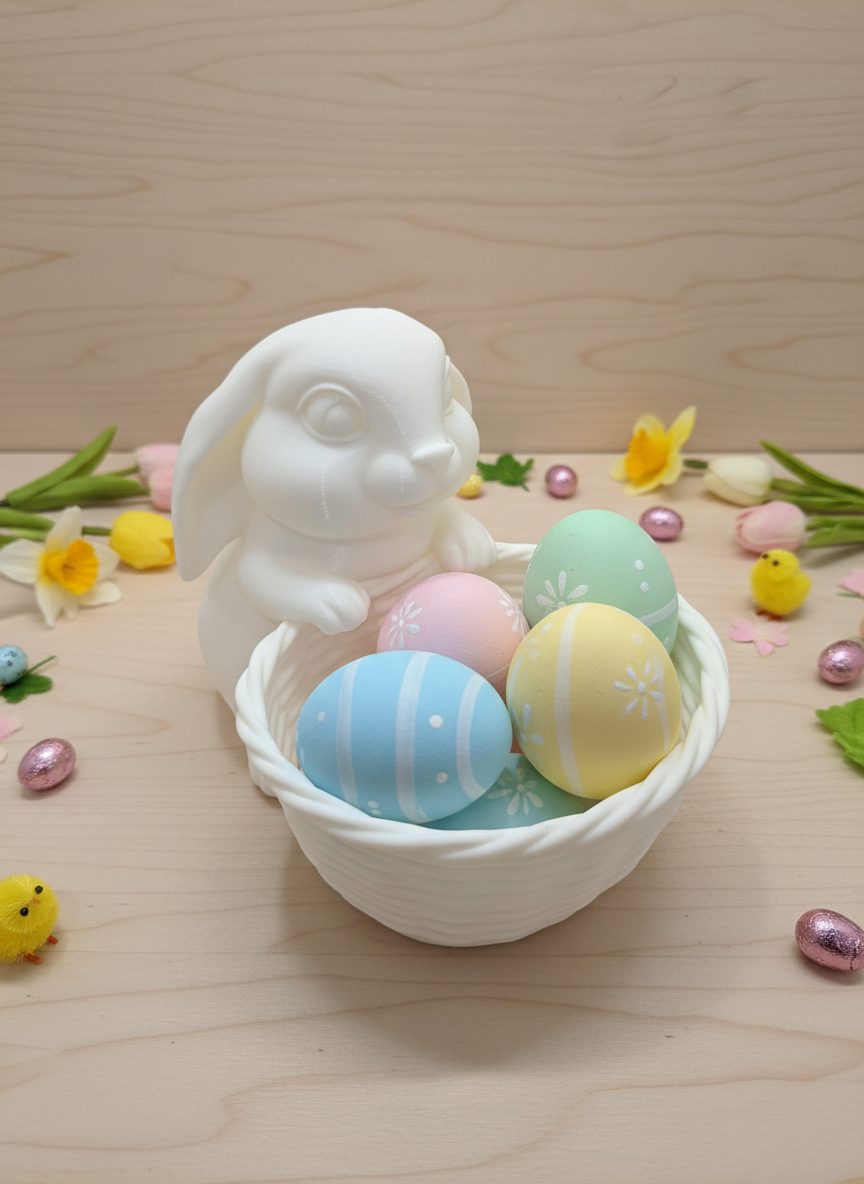 R.J.-3D-Osterhase-Osternest-Osterschale