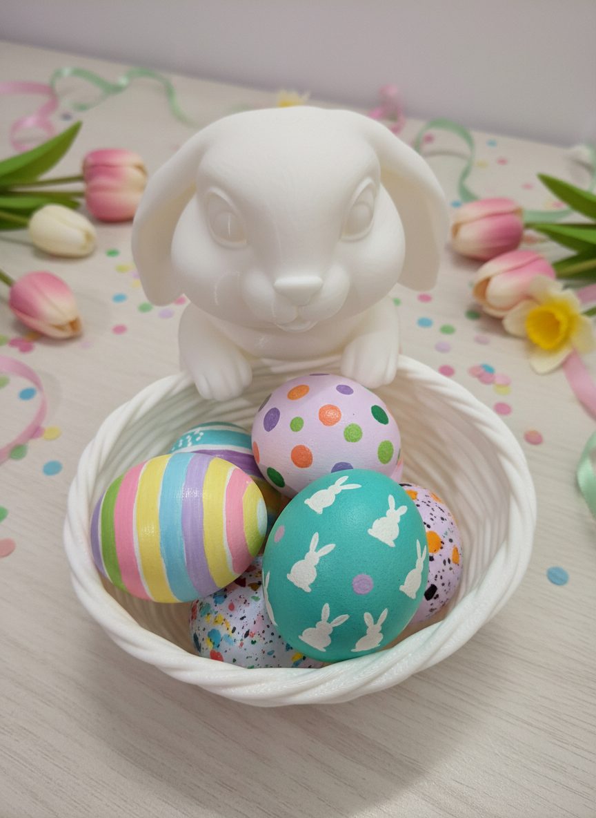 R.J.-3D-Osterhase-Osternest-Osterschale