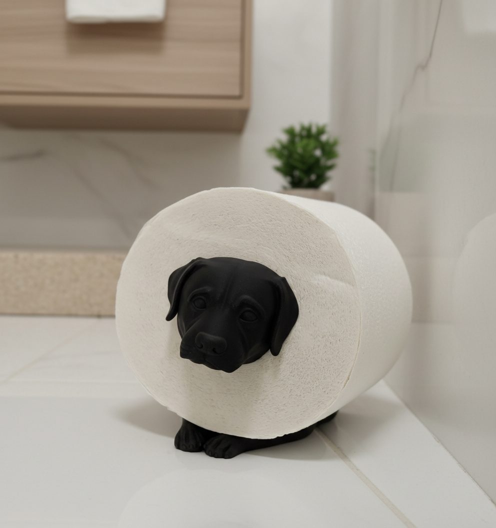 R.J.-Toilettenpapierhalter-Hund