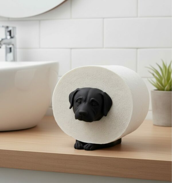 R.J.-Toilettenpapierhalter-Hund
