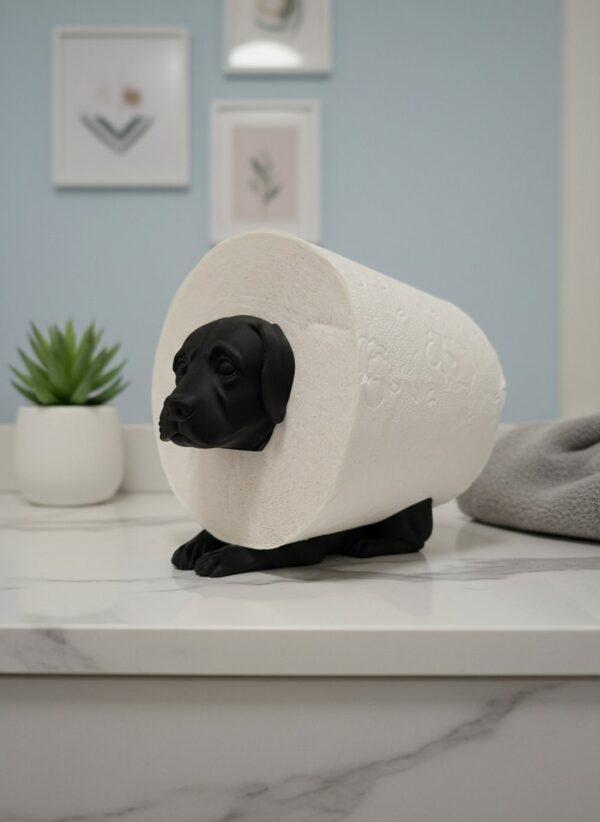 R.J.-Toilettenpapierhalter-Hund