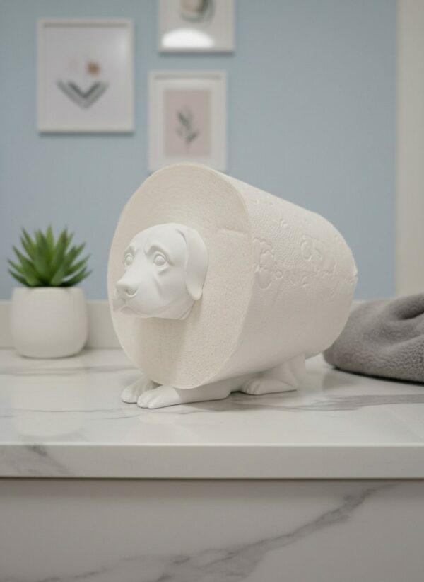 R.J.-Toilettenpapierhalter-Hund