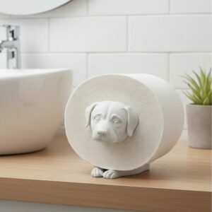 R.J.-Toilettenpapierhalter-Hund