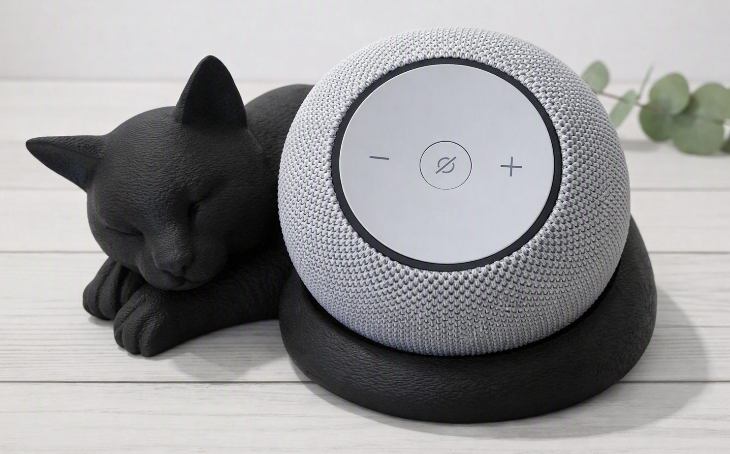 Katze Alexa schwarz Echo Dot Max